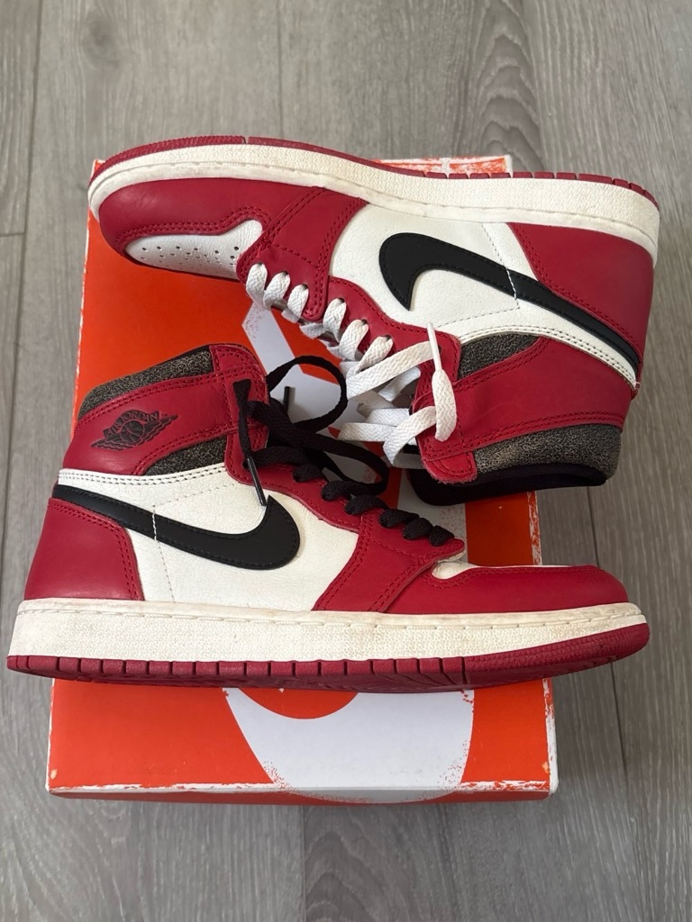 Jordan 1 Retro High OG chicago ‘Lost & Found’' sneakers  #jordan #bred